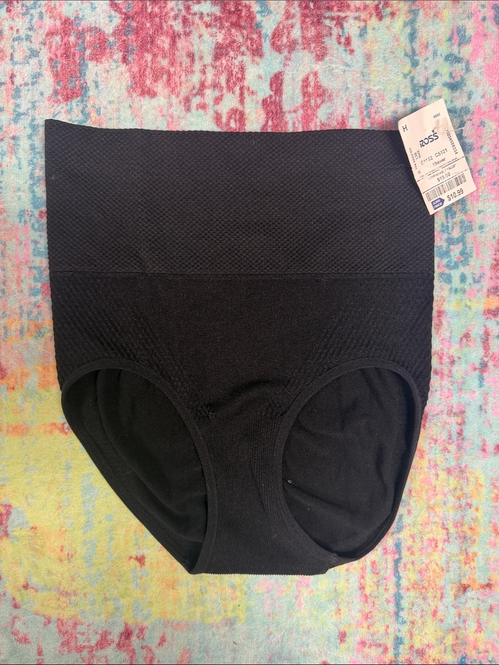 kathy ireland Black High-Waist Shaping Briefs